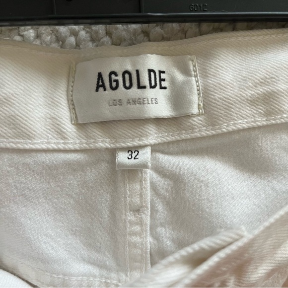 AGOLDE Cooper Relaxed Straight Cargo Jeans White NWOT - Picture 10 of 11